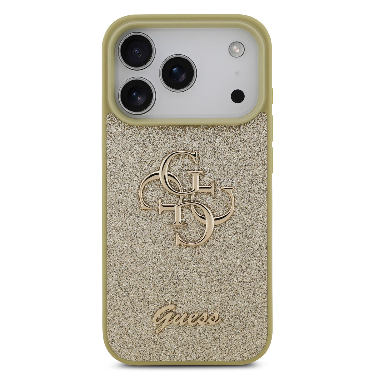 Guess Guess iPhone 17 Pro Backcover hoesje - Big 4G - Fixed Glitter - Goud, foto 3 van 6