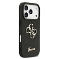 Guess Guess iPhone 17 Pro/iPhone 18 Pro Coque arrière Grand motif 4G Finition à paillettes fixes - Noir