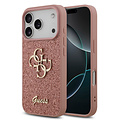 Guess Guess iPhone 17 Pro/iPhone 18 Pro Coque arrière Grand motif 4G Finition à paillettes fixes - Rose