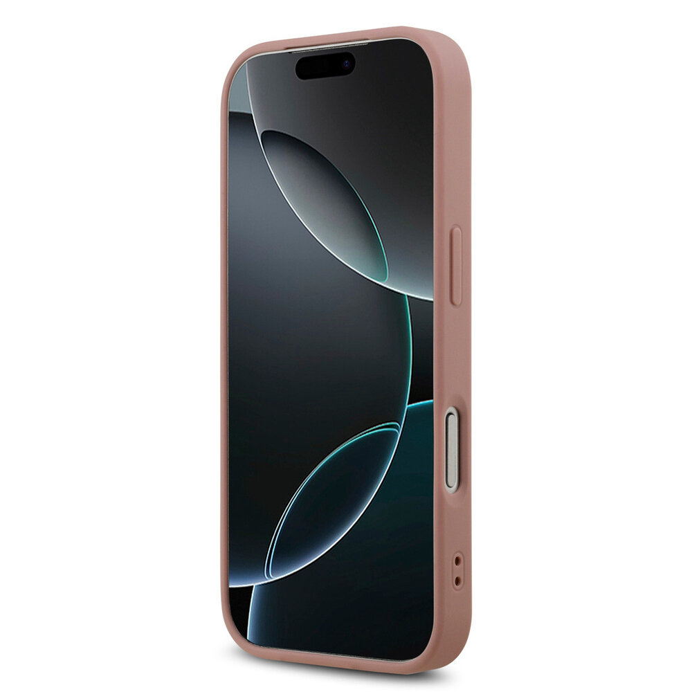 Guess Guess iPhone 17 Pro Back cover case - Big 4G - Fixed Glitter - Pink Guess Guess iPhone 17 Pro Back cover case - Big 4G - Fixed Glitter - Pink