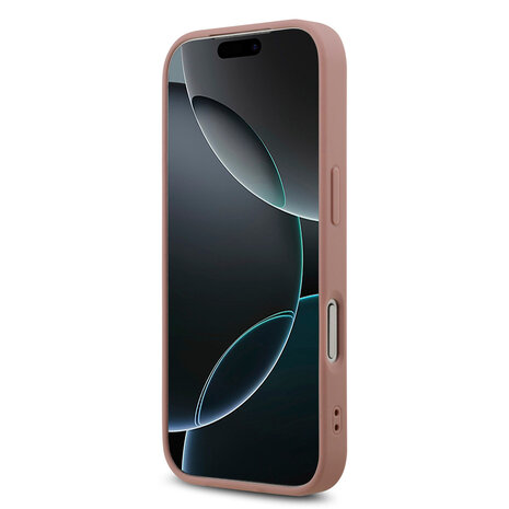 Guess Guess iPhone 17 Pro Back cover case - Big 4G - Fixed Glitter - Pink Guess Guess iPhone 17 Pro Back cover case - Big 4G - Fixed Glitter - Pink