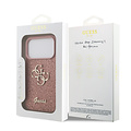 Guess Guess iPhone 17 Pro/iPhone 18 Pro Coque arrière Grand motif 4G Finition à paillettes fixes - Rose