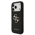 Guess Guess iPhone 17 Pro/iPhone 18 Pro Coque arrière Finition grainée Grand logo 4G - Noir