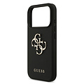 Guess Guess iPhone 17 Pro/iPhone 18 Pro Coque arrière Finition grainée Grand logo 4G - Noir