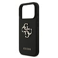 Guess Guess iPhone 17 Pro/iPhone 18 Pro Handyhülle Genarbte Oberfläche Großes 4G-Logo - Schwarz