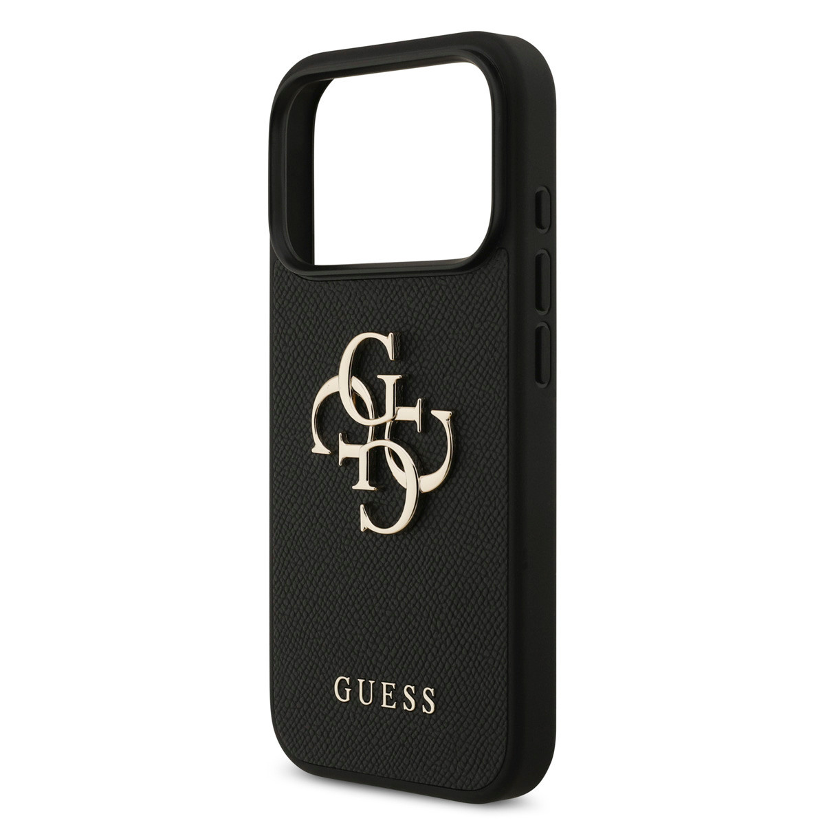 Guess Guess iPhone 17 Pro Backcover hoesje - Grained - Big 4G Logo - Zwart, foto 5 van 6