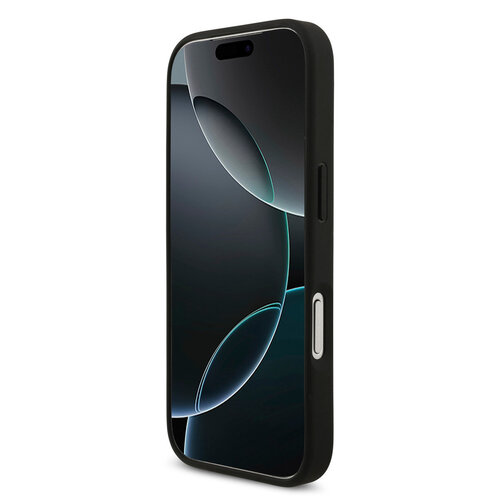 Guess Guess iPhone 17 Pro/iPhone 18 Pro Coque arrière Finition grainée Grand logo 4G - Noir