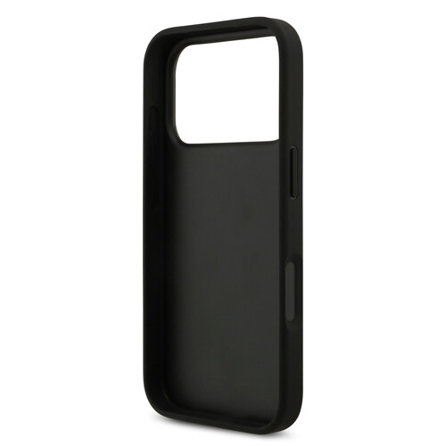 Guess Guess iPhone 17 Pro/iPhone 18 Pro Coque arrière Finition grainée Grand logo 4G - Noir