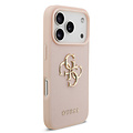 Guess Guess iPhone 17 Pro/iPhone 18 Pro Handyhülle Genarbte Oberfläche Großes 4G-Logo - Rosa