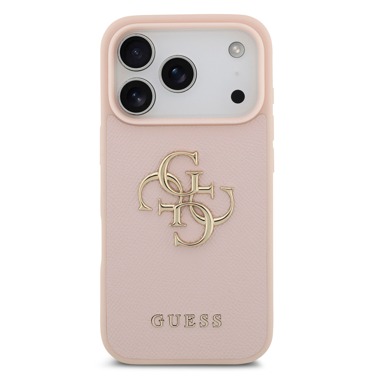 Guess Guess iPhone 17 Pro Backcover hoesje - Grained - Big 4G Logo - Roze, foto 3 van 6