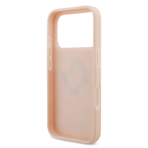 Guess Guess iPhone 17 Pro/iPhone 18 Pro Handyhülle Genarbte Oberfläche Großes 4G-Logo - Rosa