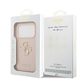 Guess Guess iPhone 17 Pro/iPhone 18 Pro Coque arrière Finition grainée Grand logo 4G - Rose