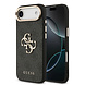 Guess Guess iPhone 17 Air Back cover case - 4G - Big Metal Logo - Gold Edge - Black
