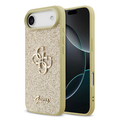 Guess iPhone 17 Air Back cover coque - Big 4G - Fixed Glitter - Or