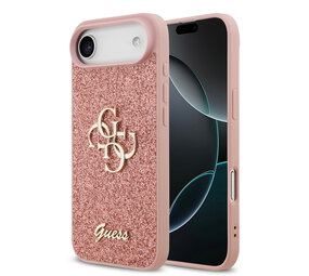 Guess Guess iPhone 17 Air Backcover hoesje - Big 4G - Fixed Glitter - Roze Guess Guess iPhone 17 Air Backcover hoesje - Big 4G - Fixed Glitter - Roze