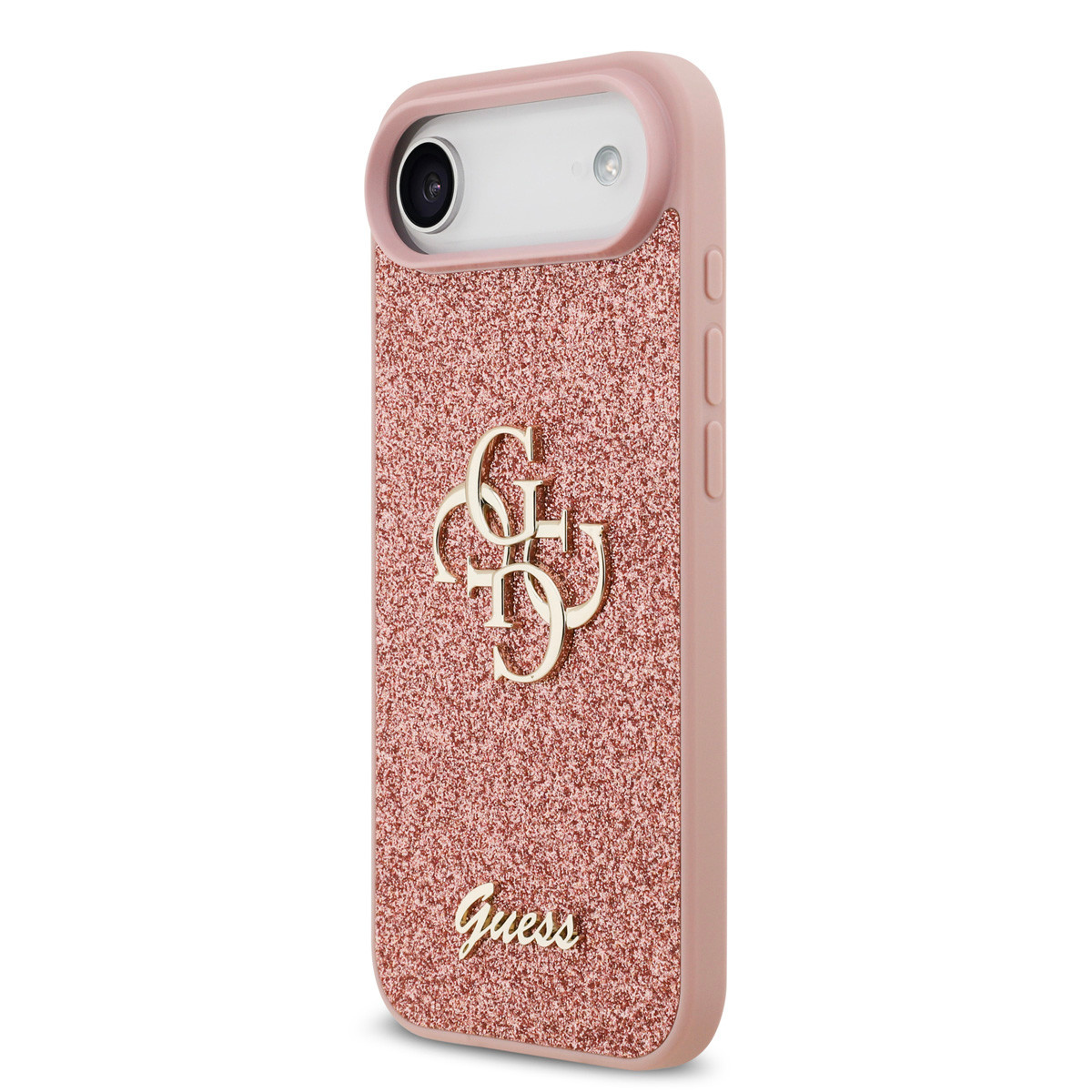 Guess Guess iPhone 17 Air Backcover hoesje - Big 4G - Fixed Glitter - Roze, foto 2 van 6