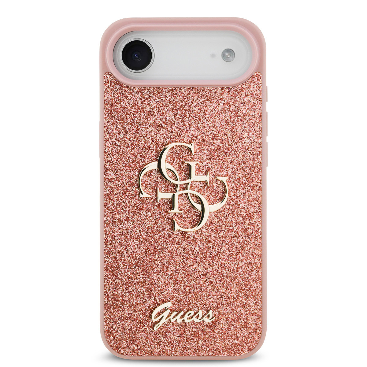 Guess Guess iPhone 17 Air Backcover hoesje - Big 4G - Fixed Glitter - Roze, foto 3 van 6