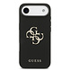 Guess Guess iPhone 17 Air Backcover hoesje - Grained - Big 4G Logo - Zwart Guess Guess iPhone 17 Air Backcover hoesje - Grained - Big 4G Logo - Zwart