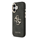 Guess Guess iPhone 17 Back-Cover hul - 4G - Big Metal Logo - Gold Edge - Schwarz Guess Guess iPhone 17 Back-Cover hul - 4G - Big Metal Logo - Gold Edge - Schwarz