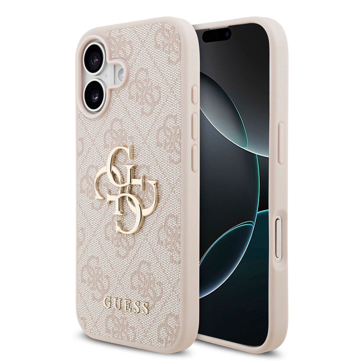 Guess Guess iPhone 17 Backcover hoesje - 4G - Big Metal Logo - Roze