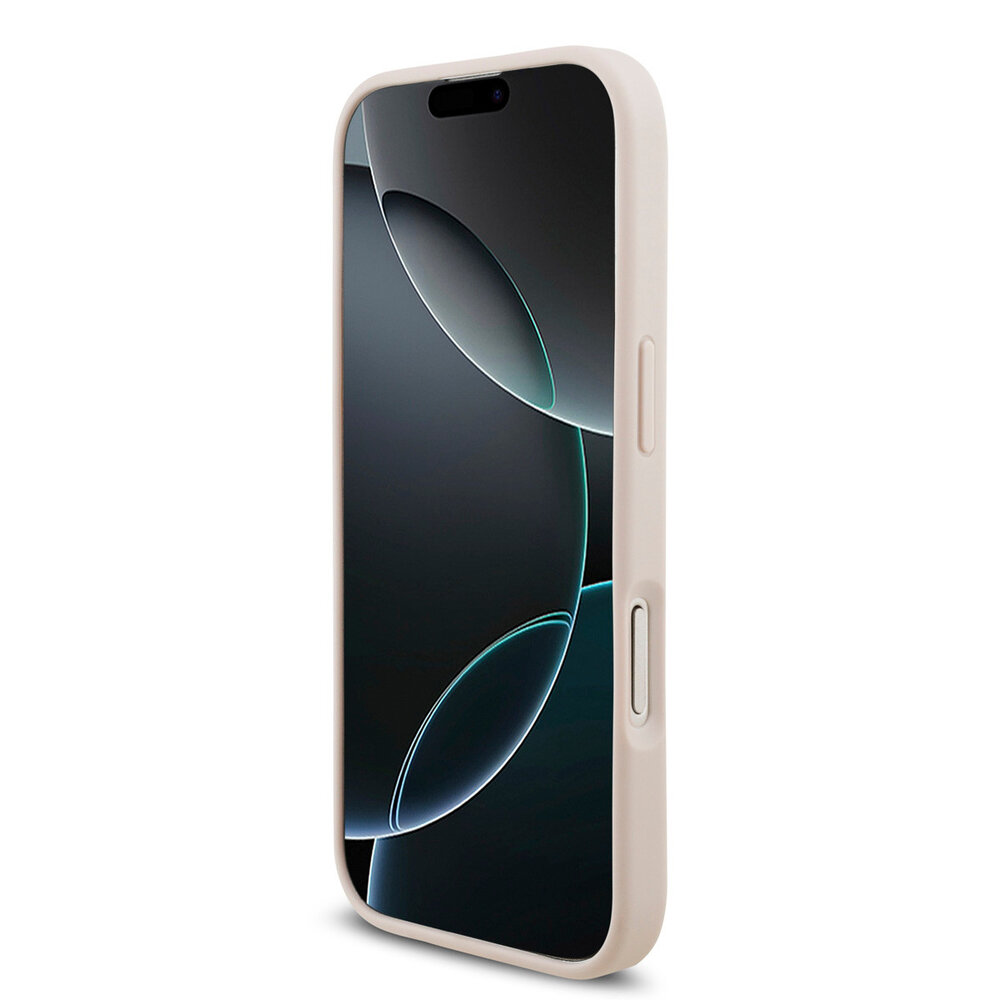 Guess Guess iPhone 17 Backcover hoesje - 4G - Big Metal Logo - Roze Guess Guess iPhone 17 Backcover hoesje - 4G - Big Metal Logo - Roze