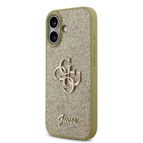 Guess Guess iPhone 17 Backcover hoesje - Big 4G - Fixed Glitter - Goud