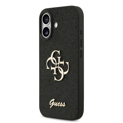 Guess Guess iPhone 17 Back cover coque - Big 4G - Fixed Glitter - Noir