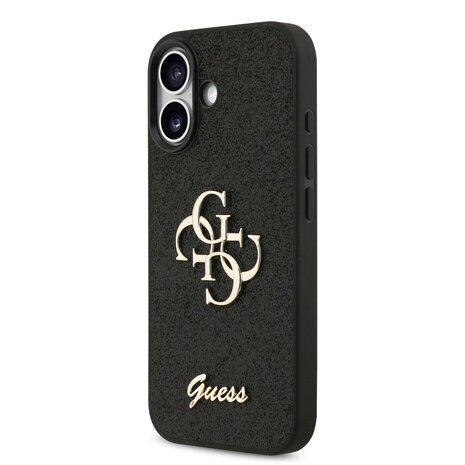 Guess Guess iPhone 17 Back cover coque - Big 4G - Fixed Glitter - Noir Guess Guess iPhone 17 Back cover coque - Big 4G - Fixed Glitter - Noir