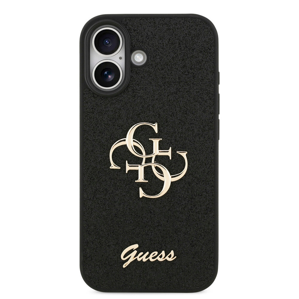 Guess Guess iPhone 17 Back cover coque - Big 4G - Fixed Glitter - Noir Guess Guess iPhone 17 Back cover coque - Big 4G - Fixed Glitter - Noir