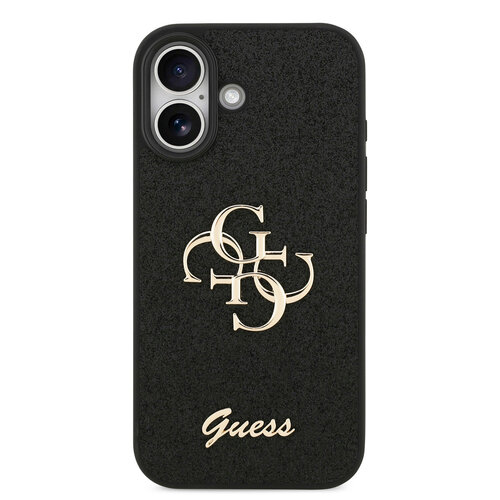 Guess Guess iPhone 17 Back cover coque - Big 4G - Fixed Glitter - Noir