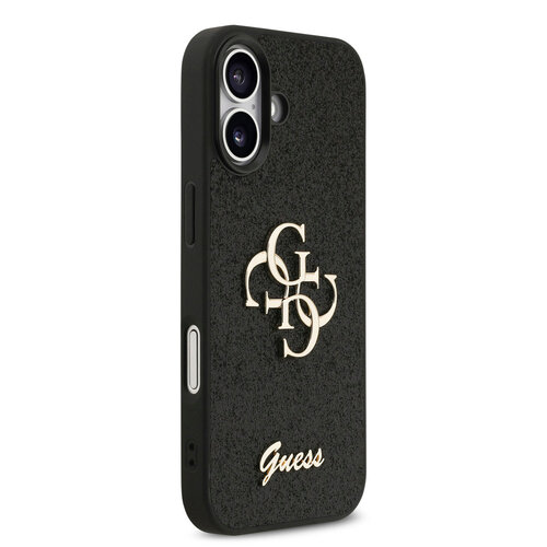 Guess Guess iPhone 17 Back cover coque - Big 4G - Fixed Glitter - Noir