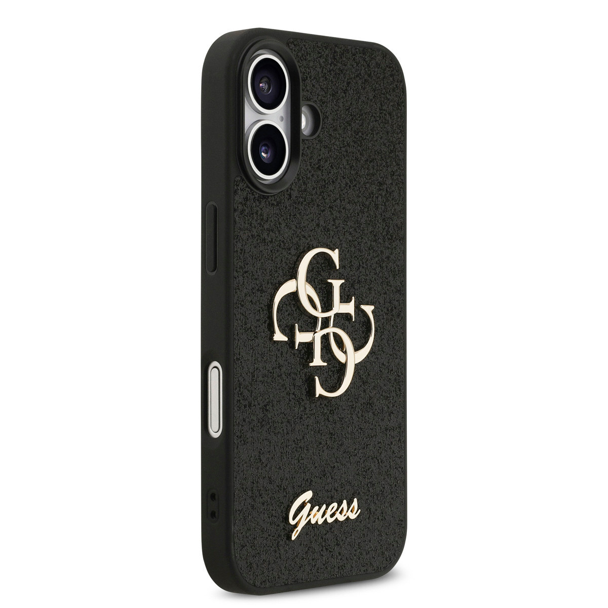 Guess Guess iPhone 17 Backcover hoesje - Big 4G - Fixed Glitter - Zwart, foto 4 van 6