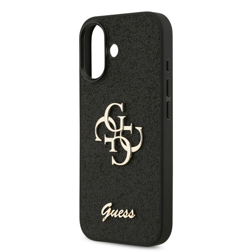 Guess Guess iPhone 17 Back cover coque - Big 4G - Fixed Glitter - Noir