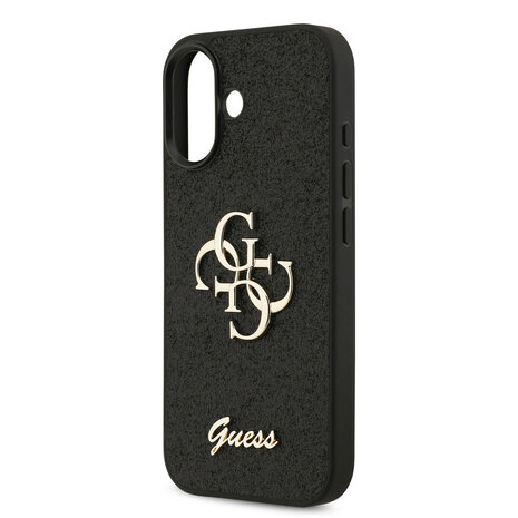 Guess Guess iPhone 17 Back cover coque - Big 4G - Fixed Glitter - Noir Guess Guess iPhone 17 Back cover coque - Big 4G - Fixed Glitter - Noir