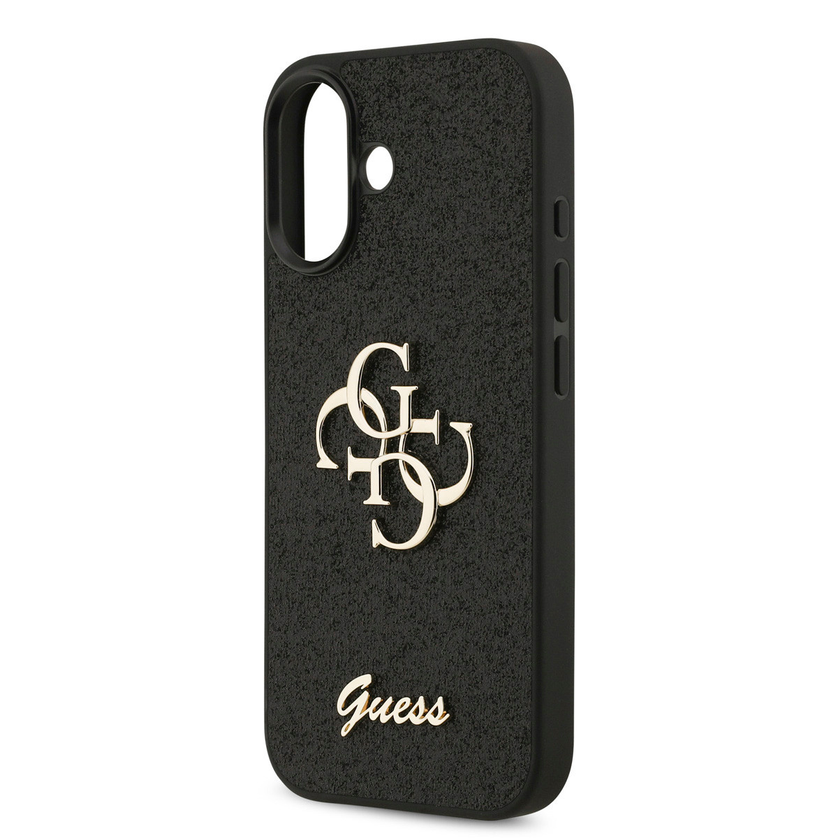 Guess Guess iPhone 17 Backcover hoesje - Big 4G - Fixed Glitter - Zwart, foto 5 van 6