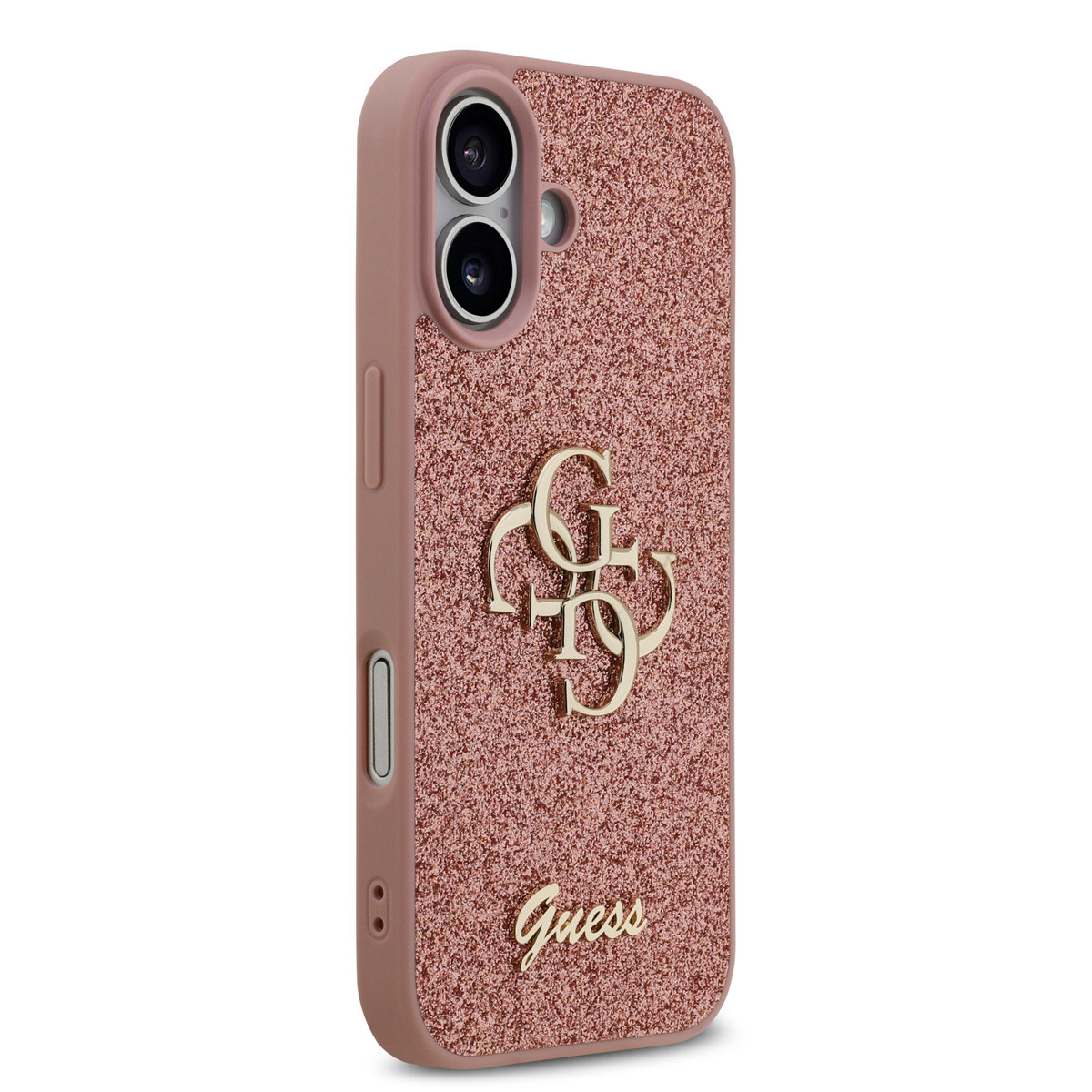 Guess Guess iPhone 17 Backcover hoesje - Big 4G - Fixed Glitter - Roze, foto 4 van 6