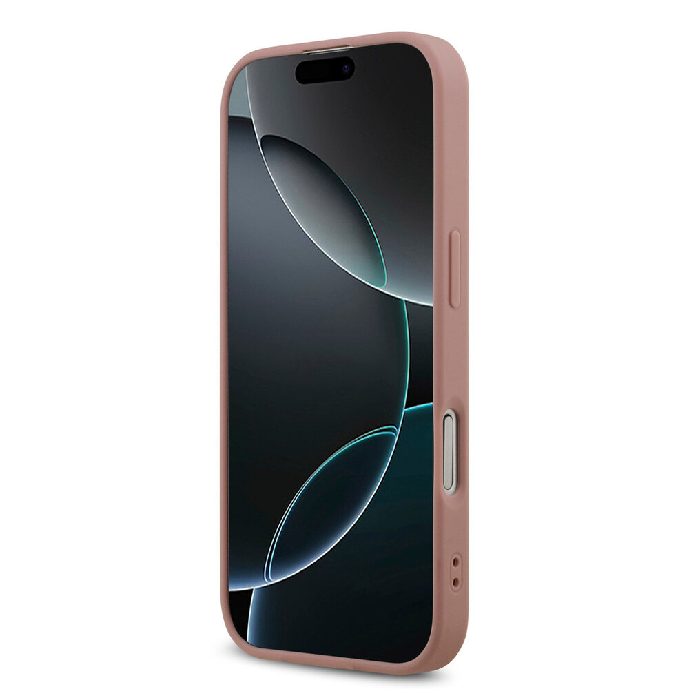 Guess Guess iPhone 17 Back-Cover hul - Big 4G - Fixed Glitter - Rosa Guess Guess iPhone 17 Back-Cover hul - Big 4G - Fixed Glitter - Rosa