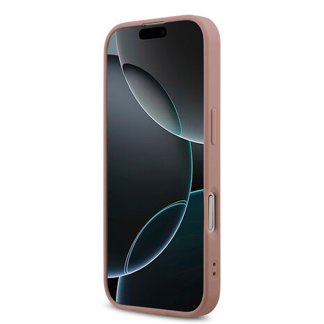 Guess Guess iPhone 17 Back-Cover hul - Big 4G - Fixed Glitter - Rosa Guess Guess iPhone 17 Back-Cover hul - Big 4G - Fixed Glitter - Rosa