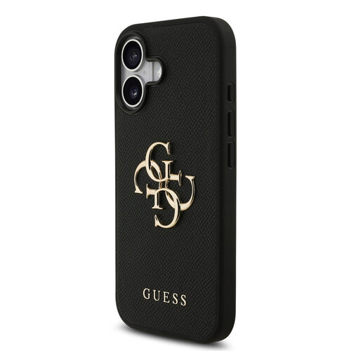 Guess Guess iPhone 17 Backcover hoesje - Grained - Big 4G Logo - Zwart