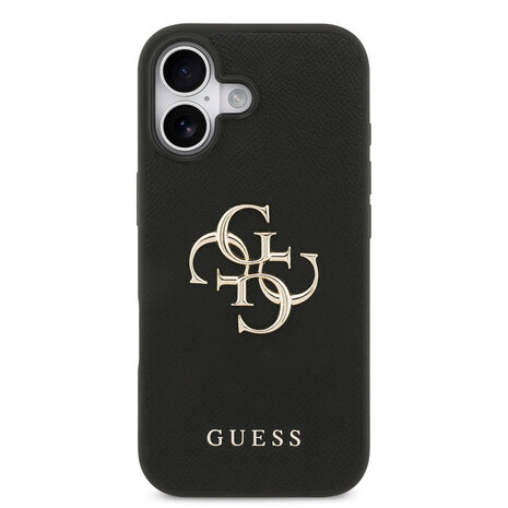 Guess Guess iPhone 17 Back cover case - Grained - Big 4G Logo - Black Guess Guess iPhone 17 Back cover case - Grained - Big 4G Logo - Black
