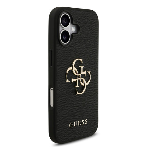 Guess Guess iPhone 17 Backcover hoesje - Grained - Big 4G Logo - Zwart