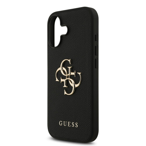 Guess Guess iPhone 17 Backcover hoesje - Grained - Big 4G Logo - Zwart