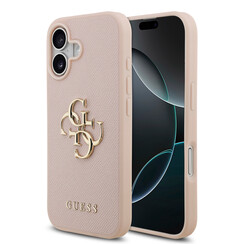 Guess iPhone 17 Back cover coque - Grained - Big 4G Logo - Rose