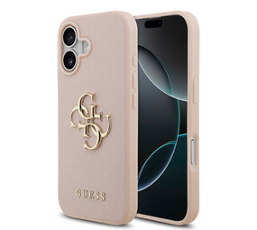 Guess Guess iPhone 17 Back cover case - Grained - Big 4G Logo - Pink Guess Guess iPhone 17 Back cover case - Grained - Big 4G Logo - Pink
