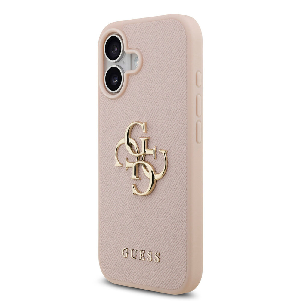 Guess Guess iPhone 17 Back cover coque - Grained - Big 4G Logo - Rose Guess Guess iPhone 17 Back cover coque - Grained - Big 4G Logo - Rose