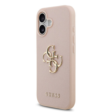 Guess Guess iPhone 17 Back cover coque - Grained - Big 4G Logo - Rose Guess Guess iPhone 17 Back cover coque - Grained - Big 4G Logo - Rose