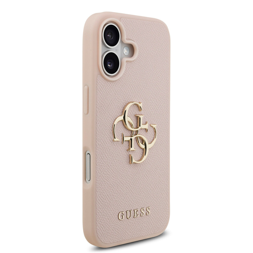 Guess Guess iPhone 17 Back cover coque - Grained - Big 4G Logo - Rose Guess Guess iPhone 17 Back cover coque - Grained - Big 4G Logo - Rose