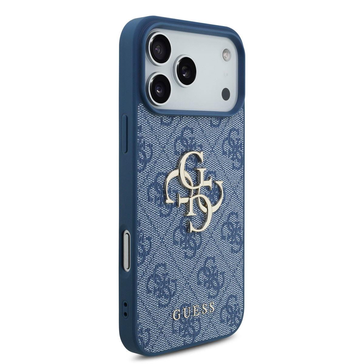 Guess Guess iPhone 17 Pro Max Backcover hoesje - 4G - Big Metal Logo - Blauw, foto 4 van 6
