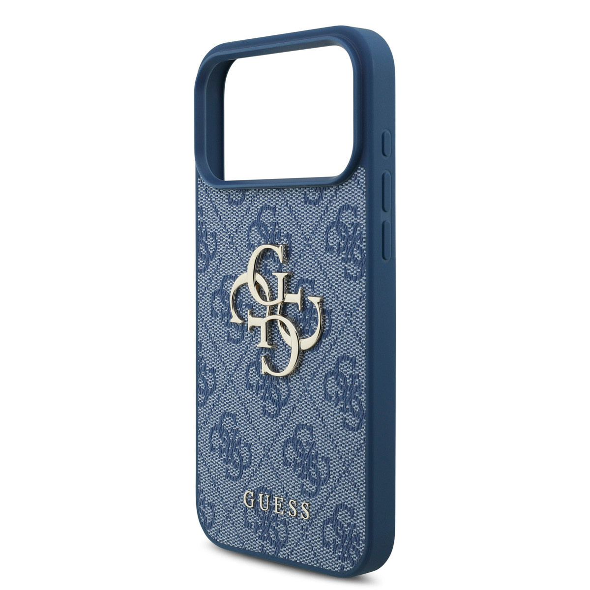 Guess Guess iPhone 17 Pro Max Backcover hoesje - 4G - Big Metal Logo - Blauw, foto 5 van 6