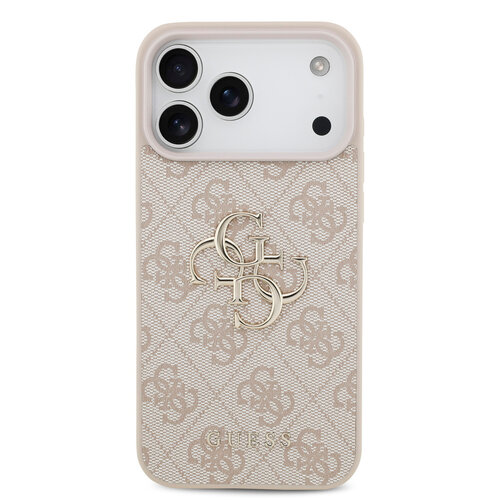 Guess Guess iPhone 17 Pro Max/iPhone 18 Pro Max Handyhülle 4G Großes Metalllogo - Rosa